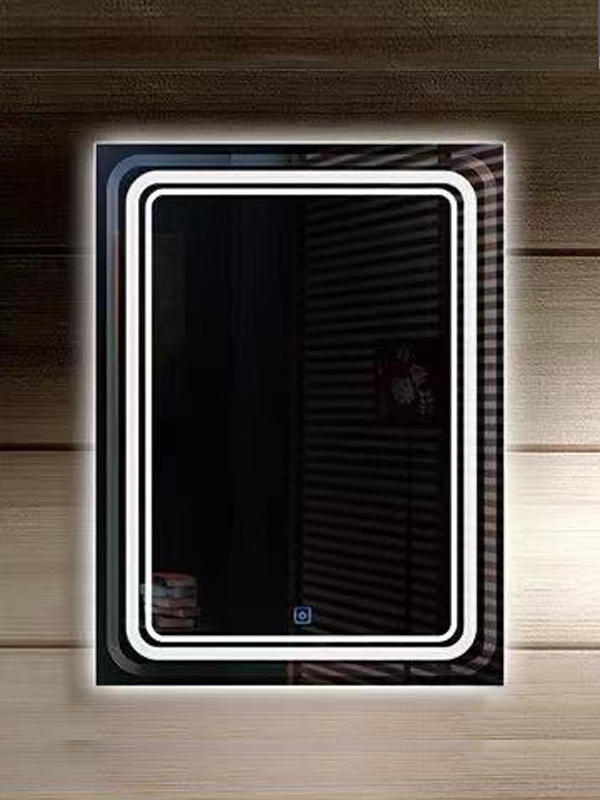 Specchio da bagno touch screen illuminato a parete rettangolare B40 LED